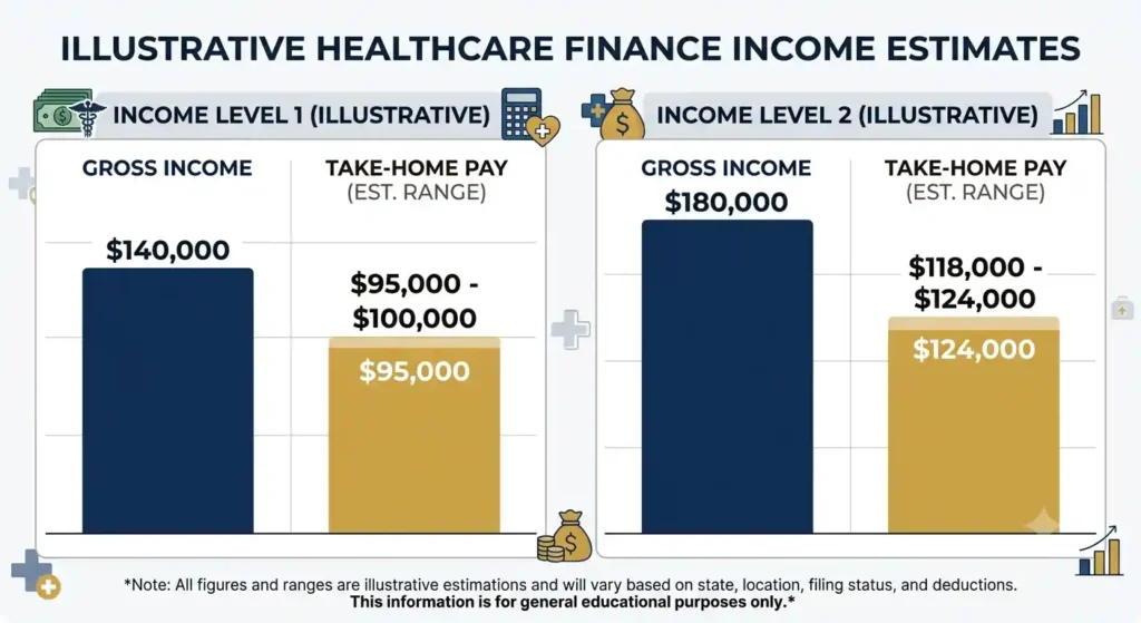 California RN gross salary versus take-home pay after taxes 2026 comparison